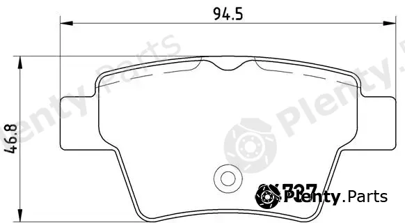 Brembo P61100 — Brake Pad Set, disc brake PRIME LINE