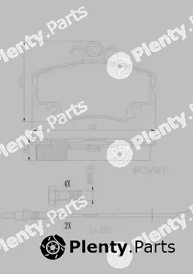 Brembo P68008N — Brake Pad Set, disc brake PRIME LINE - Ceramic