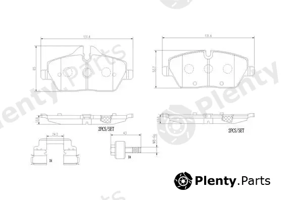 Brembo P06091N — Brake Pad Set, disc brake PRIME LINE - Ceramic