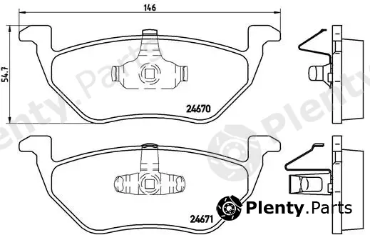 Brembo P24085 — Brake Pad Set, disc brake PRIME LINE