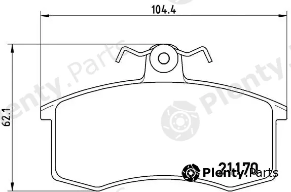 Brembo P41003 — Brake Pad Set, disc brake PRIME LINE