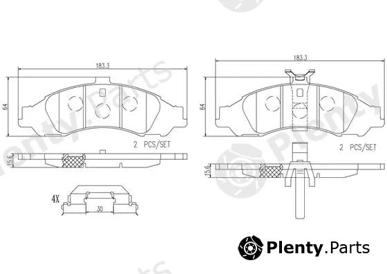 Brembo P99013N — Brake Pad Set, disc brake PRIME LINE - Ceramic