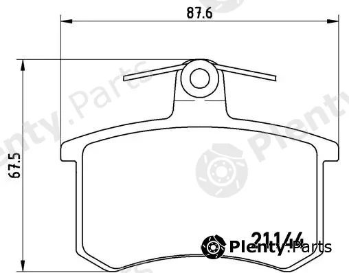 Brembo P85013 — Brake Pad Set, disc brake PRIME LINE