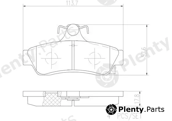 Brembo P99015N — Brake Pad Set, disc brake PRIME LINE - Ceramic