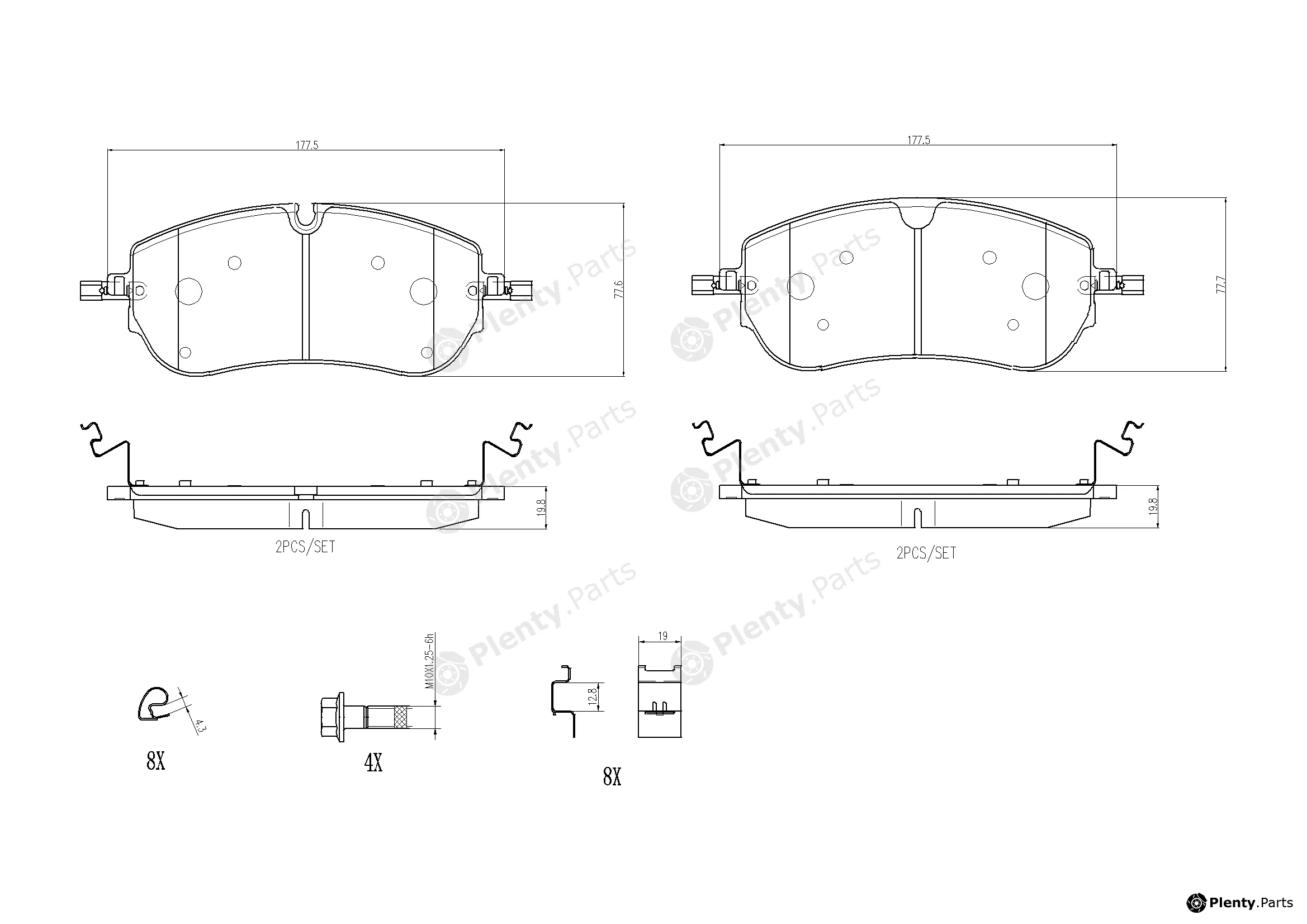 Brembo P36038N — Brake Pad Set, disc brake PRIME LINE - Ceramic