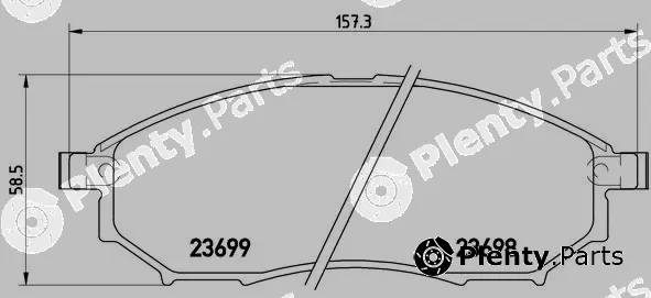 Brembo P56058 — Brake Pad Set, disc brake PRIME LINE