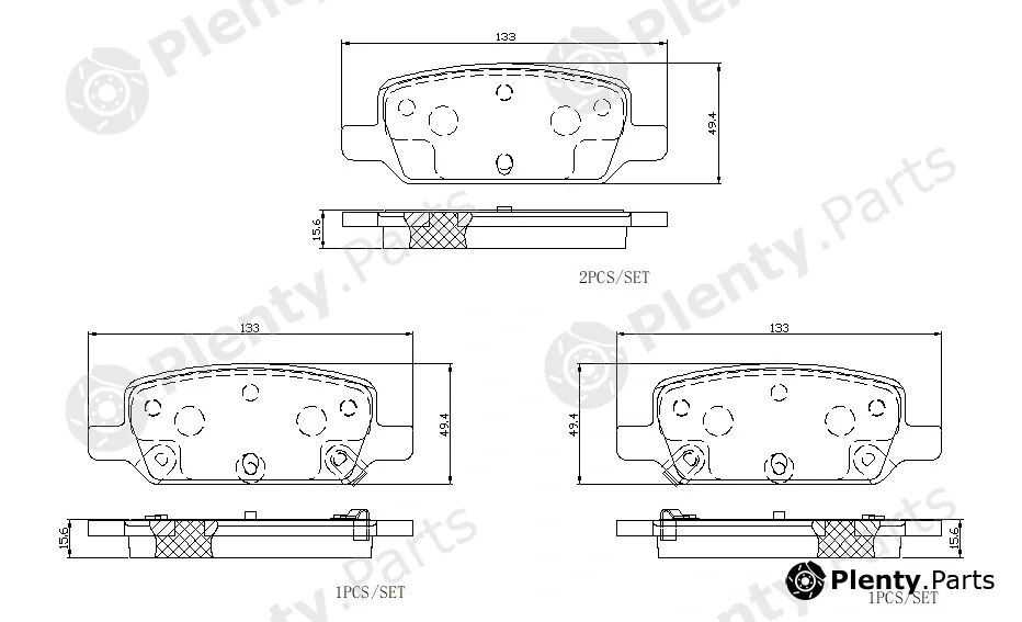 Brembo P09027E — Brake Pad Set, disc brake BEYOND LINE - EV