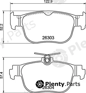 Brembo P85189 — Brake Pad Set, disc brake PRIME LINE