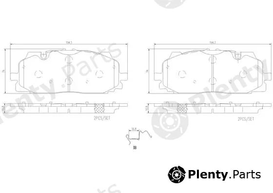 Brembo P85165N — Brake Pad Set, disc brake PRIME LINE - Ceramic