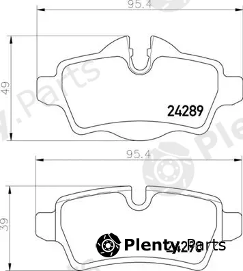 Brembo P06103 — Brake Pad Set, disc brake PRIME LINE