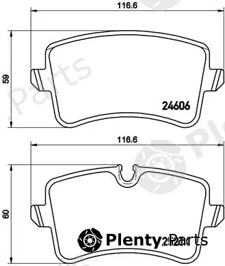 Brembo P85118 — Brake Pad Set, disc brake PRIME LINE