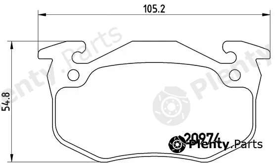 Brembo P61032 — Brake Pad Set, disc brake PRIME LINE