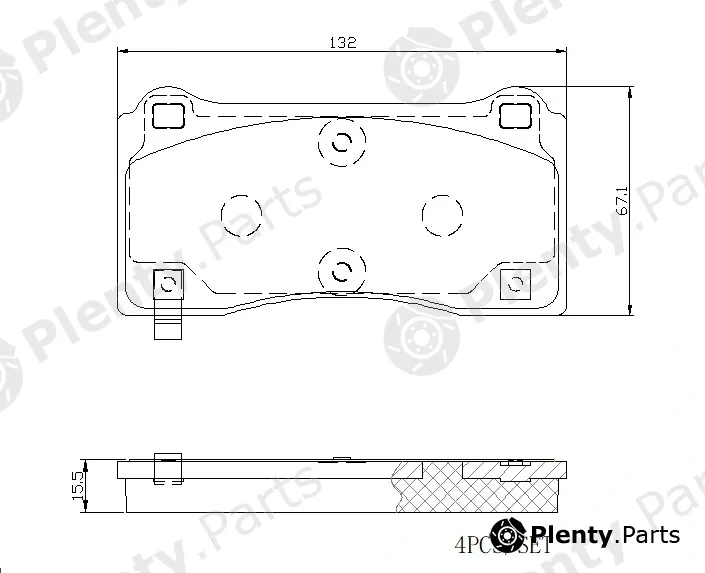 Brembo P09028E — Brake Pad Set, disc brake BEYOND LINE - EV