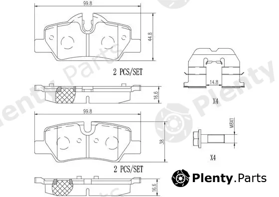Brembo P06090N — Brake Pad Set, disc brake PRIME LINE - Ceramic