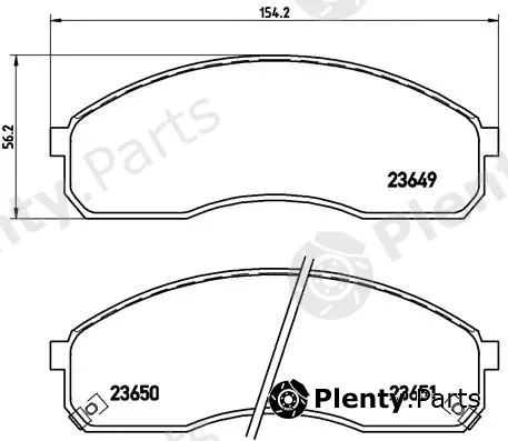 Brembo P30012 — Brake Pad Set, disc brake PRIME LINE