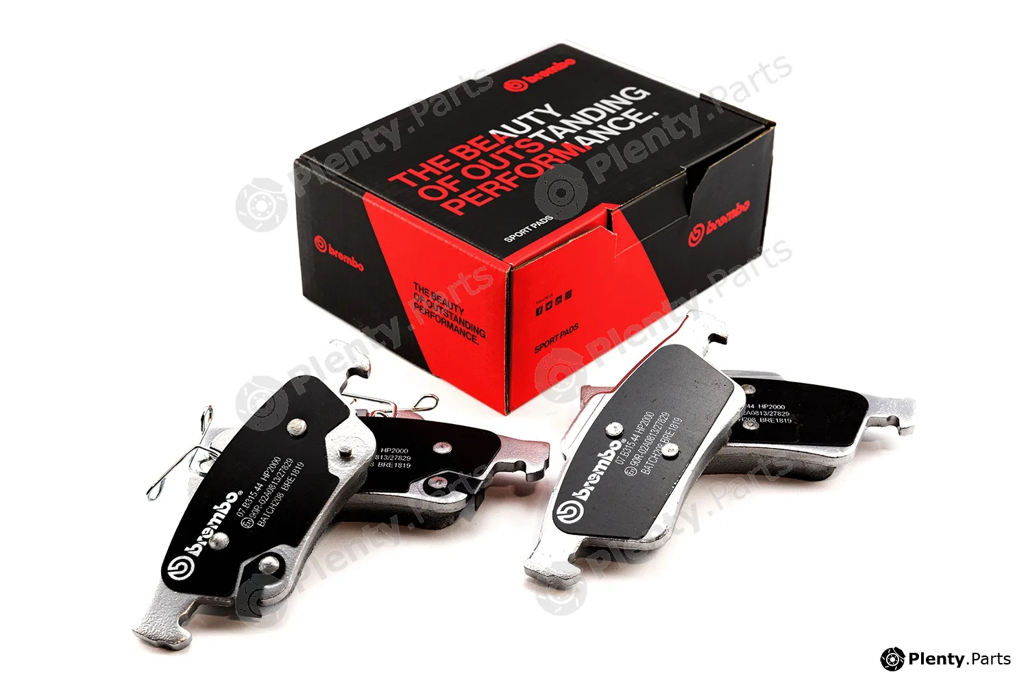 Brembo 07.B315.44 — High Performance Brake Pad Set UPGRADE, SPORT | HP2000