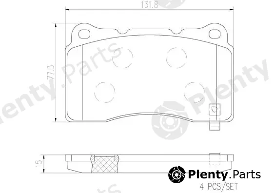 Brembo P09004N — Brake Pad Set, disc brake PRIME LINE - Ceramic