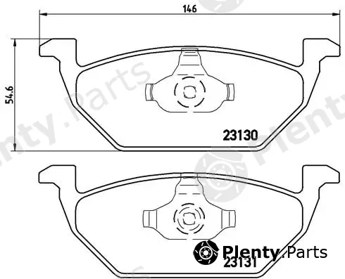 Brembo P85041 — Brake Pad Set, disc brake PRIME LINE
