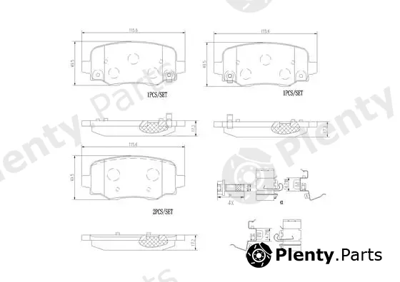 Brembo P23177N — Brake Pad Set, disc brake PRIME LINE - Ceramic