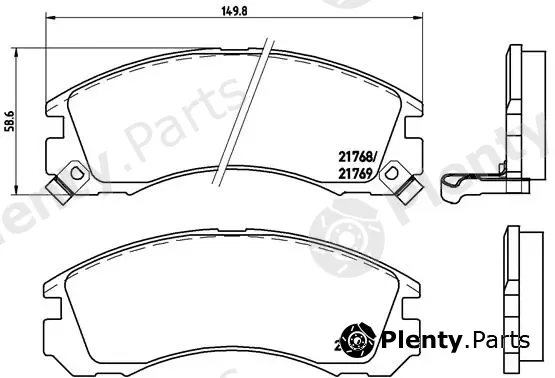 Brembo P54017 — Brake Pad Set, disc brake PRIME LINE