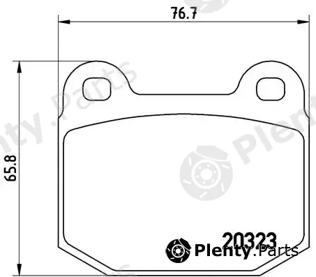 Brembo P59004 — Brake Pad Set, disc brake PRIME LINE