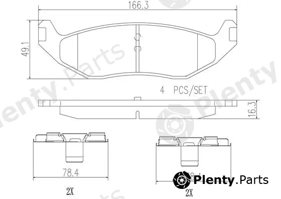 Brembo P18010N — Brake Pad Set, disc brake PRIME LINE - Ceramic