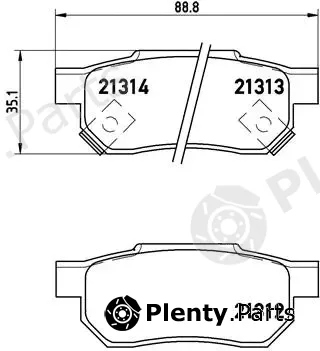 Brembo P28017 — Brake Pad Set, disc brake PRIME LINE
