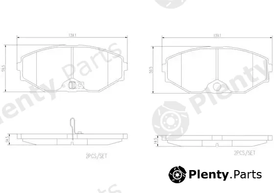 Brembo P56045N — Brake Pad Set, disc brake PRIME LINE - Ceramic