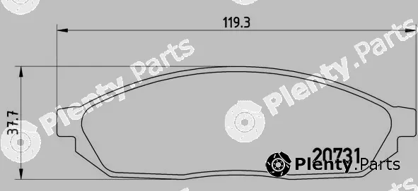 Brembo P59007 — Brake Pad Set, disc brake PRIME LINE