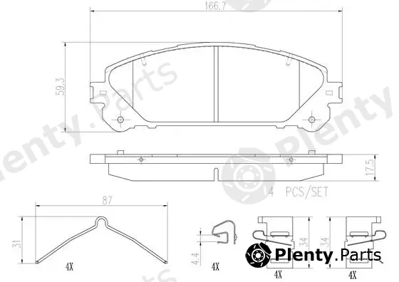 Brembo P83145N — Brake Pad Set, disc brake PRIME LINE - Ceramic