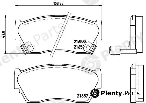 Brembo P56027 — Brake Pad Set, disc brake PRIME LINE