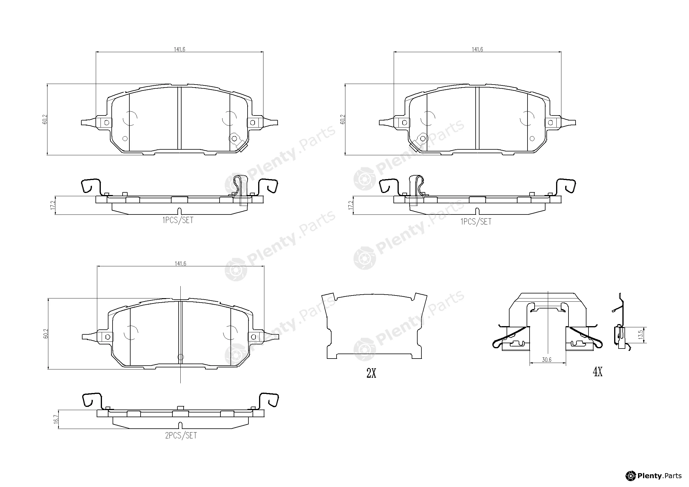 Brembo P49067N — Brake Pad Set, disc brake PRIME LINE - Ceramic