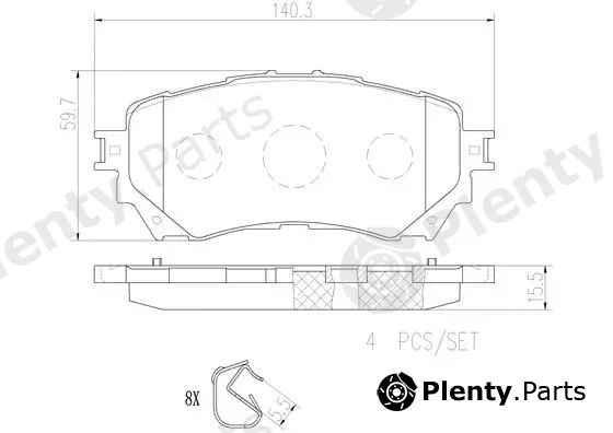 Brembo P49048N — Brake Pad Set, disc brake PRIME LINE - Ceramic