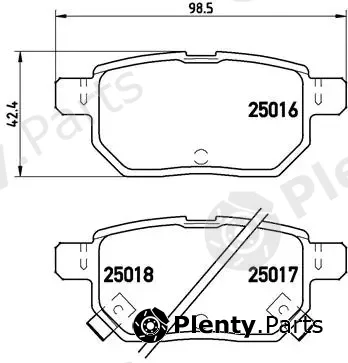 Brembo P83133 — Brake Pad Set, disc brake PRIME LINE