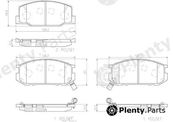 Brembo P83031N — Brake Pad Set, disc brake PRIME LINE - Ceramic