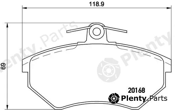 Brembo P85011 — Brake Pad Set, disc brake PRIME LINE