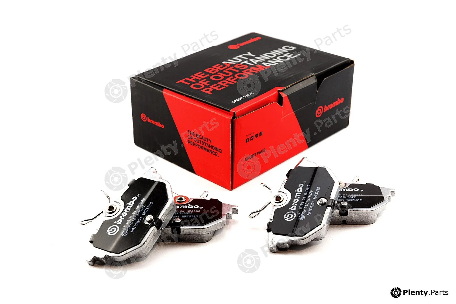 Brembo 07.B315.24 — High Performance Brake Pad Set UPGRADE, SPORT | HP2000