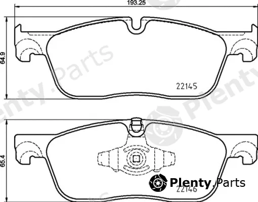 Brembo P44026X — Brake Pad Set, disc brake XTRA LINE