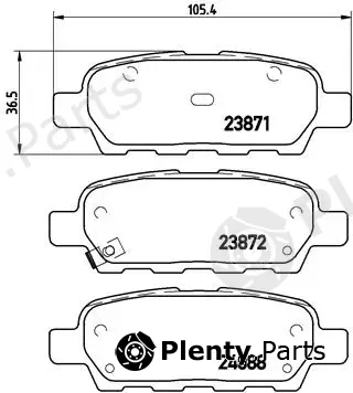 Brembo P56046 — Brake Pad Set, disc brake PRIME LINE