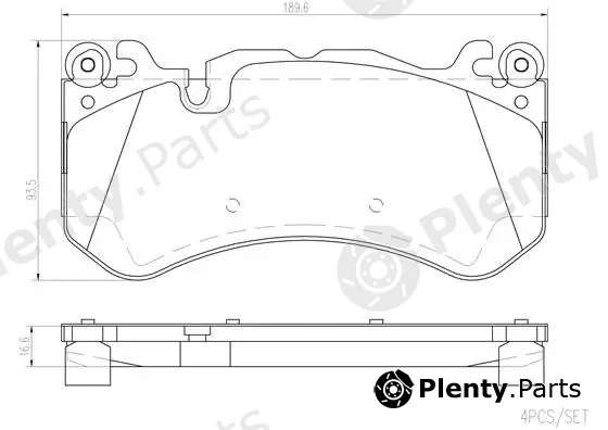 Brembo P50142N — Brake Pad Set, disc brake PRIME LINE - Ceramic