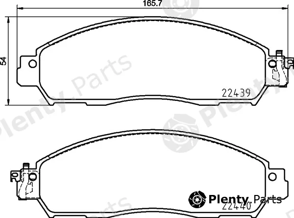 Brembo P56120E — Brake Pad Set, disc brake BEYOND LINE - EV