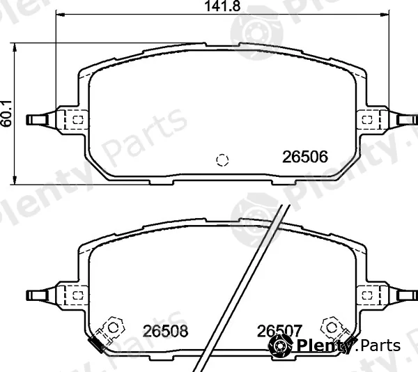 Brembo P49067 — Brake Pad Set, disc brake PRIME LINE