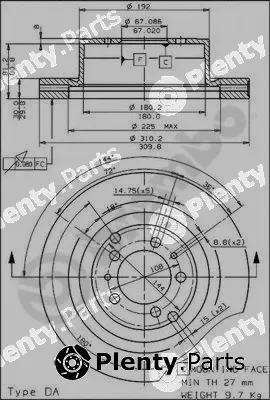 Brembo 09.4868.20 — Brake Disc PRIME LINE