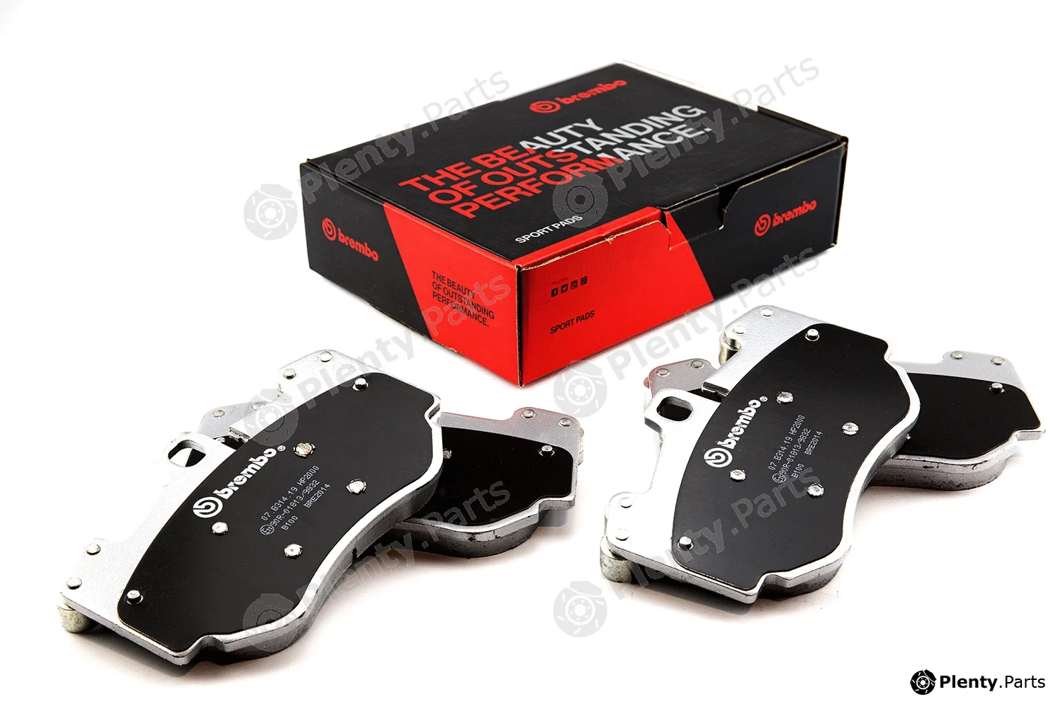 Brembo 07.B314.19 — High Performance Brake Pad Set UPGRADE, SPORT | HP2000