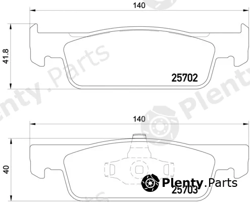 Brembo P68059 — Brake Pad Set, disc brake PRIME LINE