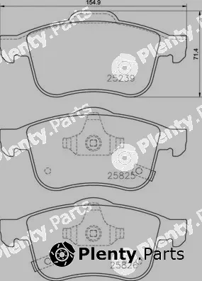 Brembo P23191 — Brake Pad Set, disc brake PRIME LINE