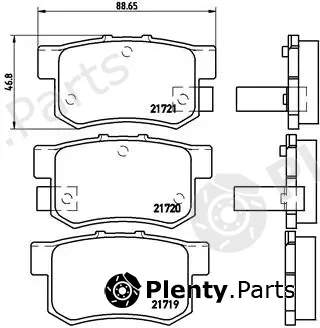 Brembo P28022 — Brake Pad Set, disc brake PRIME LINE