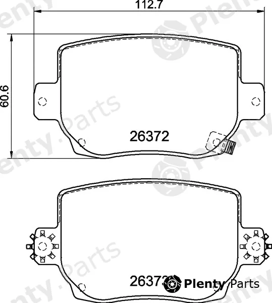 Brembo P09030 — Brake Pad Set, disc brake PRIME LINE