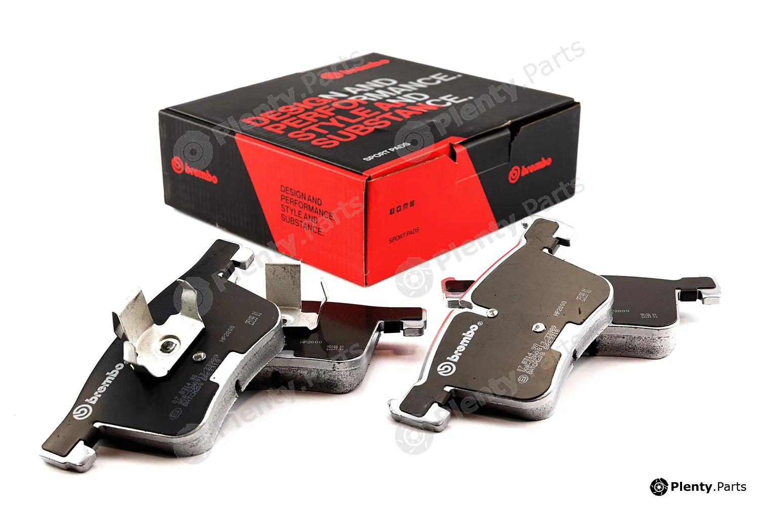Brembo 07.B314.98 — High Performance Brake Pad Set UPGRADE, SPORT | HP2000