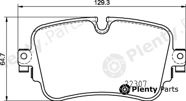 Brembo P85161 — Brake Pad Set, disc brake PRIME LINE